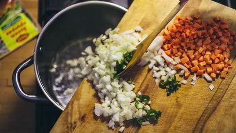 острый рис на кокосовом молоке