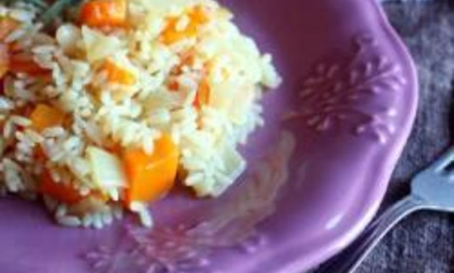 Рецепт отварного риса с тыквой