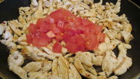 пикантный рис с курицей