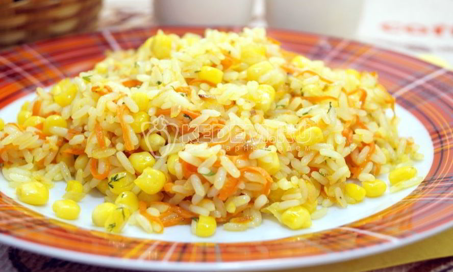 Рецепт риса с кукурузой