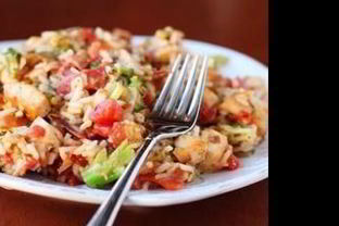 Рис с курицей и цветной капустой