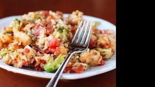 Рис с курицей и цветной капустой