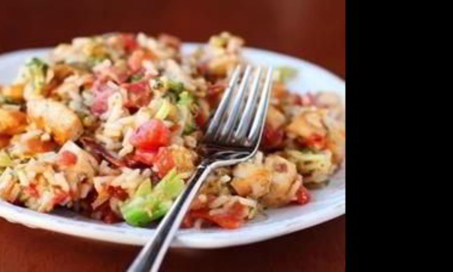 Рецепт риса с курицей и цветной капустой