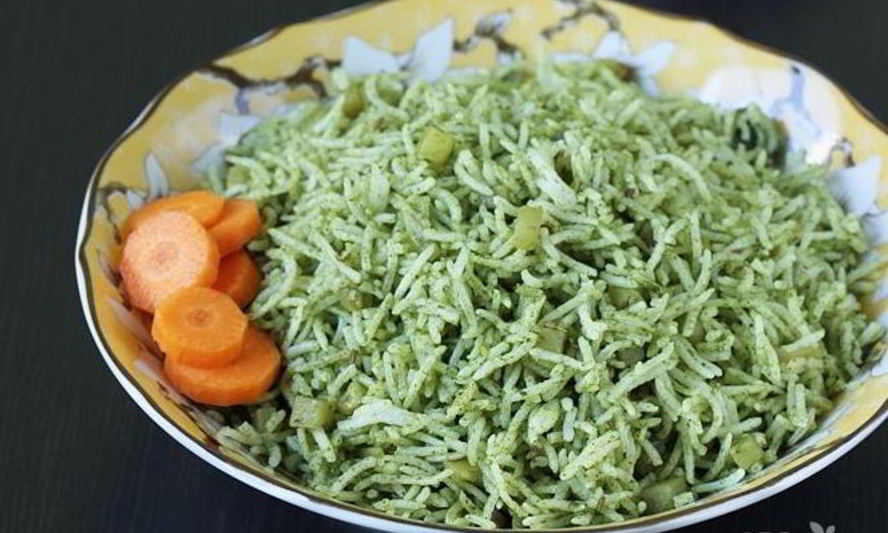 Рецепт риса со шпинатом