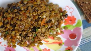 Зеленая чечевица в мультиварке