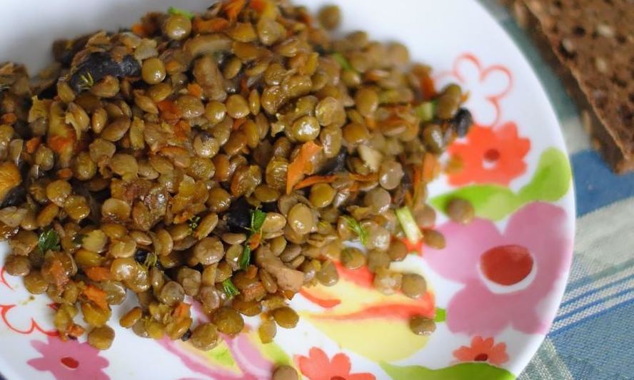 Рецепт зеленой чечевицы в мультиварке