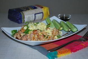 Жареный рис с морепродуктами