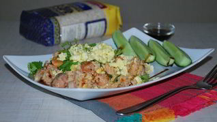 Жареный рис с морепродуктами