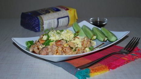 жареный рис с морепродуктами