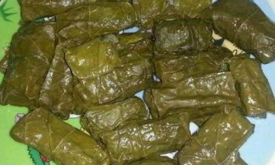 Рецепт азербайджанской долмы из свежих виноградных листьев