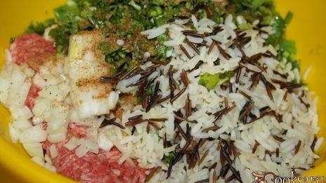 долма из маринованых виноградных листьев с говядиной