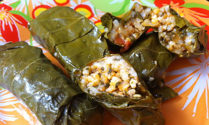 Рецепт долмы в виноградных листьях