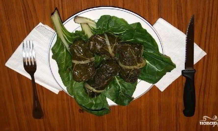 Рецепт голубцов из мангольда
