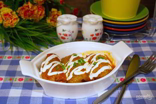 Голубцы с фаршем и рисом