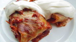 Голубцы с гречкой и грибами