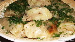 Голубцы с картофелем и грибами