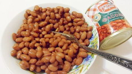 голубцы с консервированной фасолью и грибами