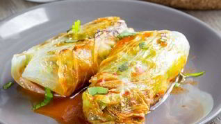 Голубцы с куриной печенью