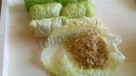 голубцы с куриным фаршем