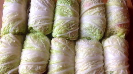 голубцы с кускусом и семгой