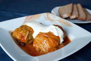 Голубцы с мясом и рисом