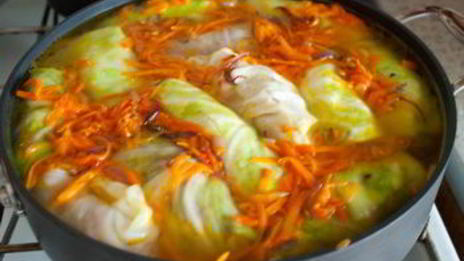 голубцы с мясом и рисом