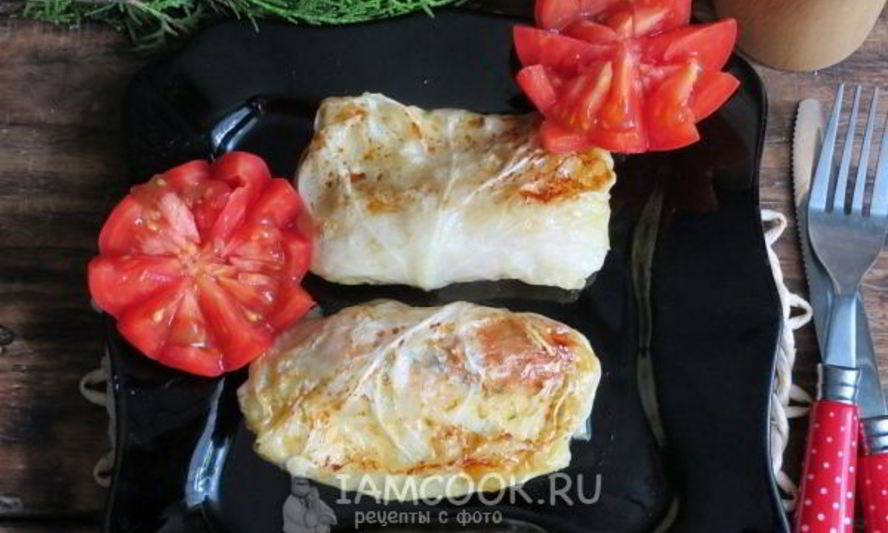 Рецепт голубцов с сосисками и сыром