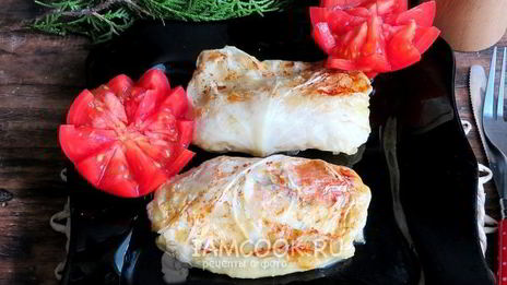 голубцы с сосисками и сыром