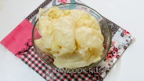 голубцы с сосисками и сыром