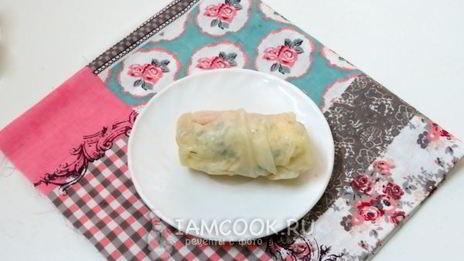 голубцы с сосисками и сыром