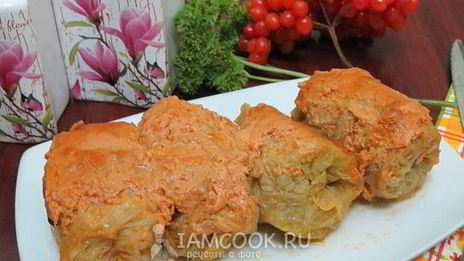 голубцы в духовке на противне