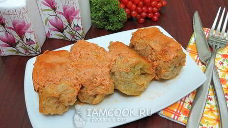 голубцы в духовке на противне