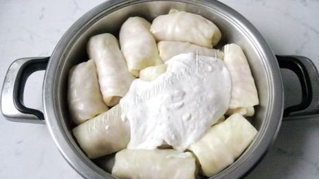 голубцы в сметанном соусе