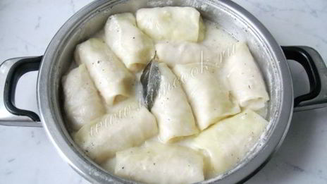 голубцы в сметанном соусе