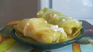 Горячие голубцы в сметане