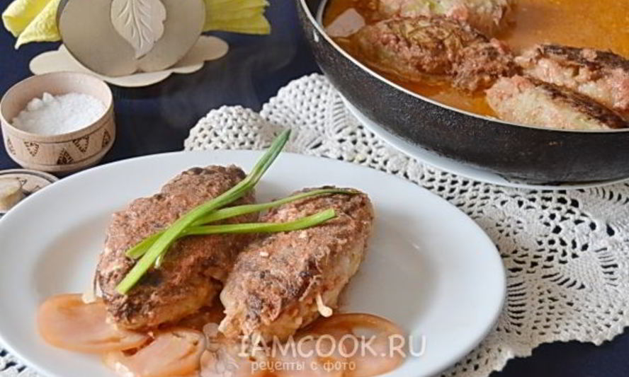 Рецепт ленивых голубцов на сковороде