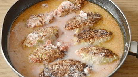 ленивые голубцы на сковороде