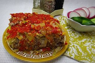 Ленивые голубцы с болгарским перцем