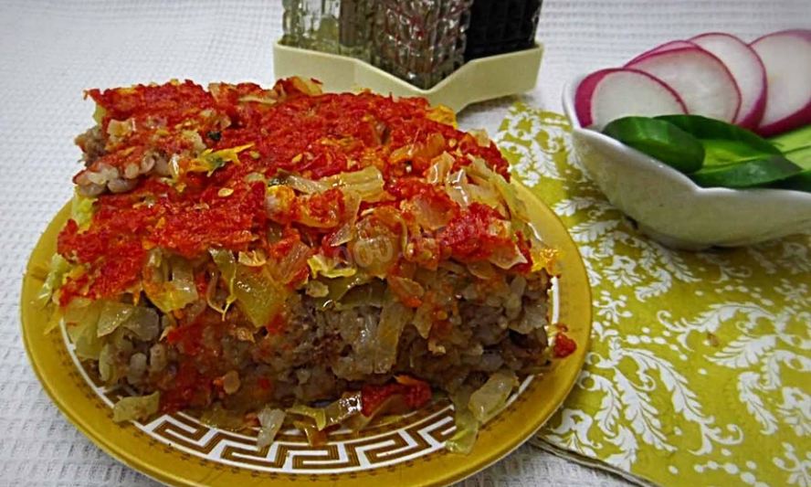 Рецепт ленивых голубцов с болгарским перцем