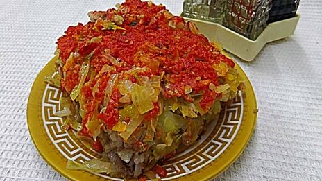 ленивые голубцы с болгарским перцем