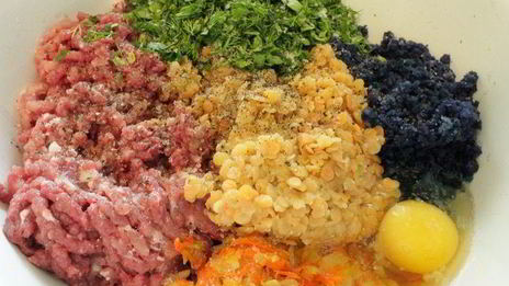 ленивые голубцы с красной капустой