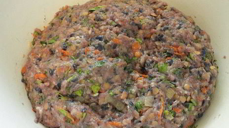 ленивые голубцы с красной капустой