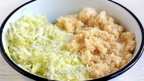 ленивые голубцы с пшеничной крупой