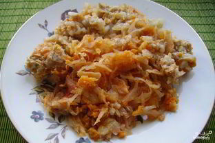 Ленивые голубцы слоями