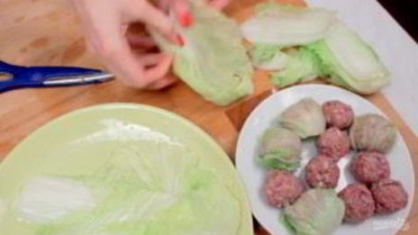 мини-голубцы по-азиатски