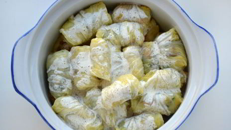 постные голубцы из пекинской капусты