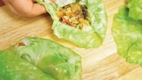 постные голубцы с грибами