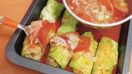 постные голубцы с грибами