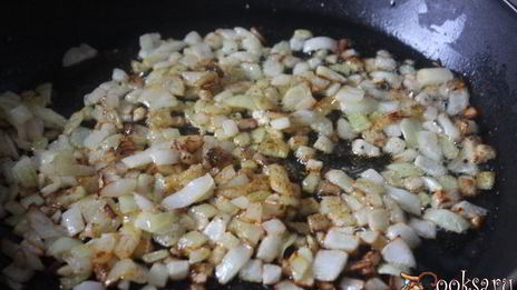 горохово-картофельное пюре с жареным луком