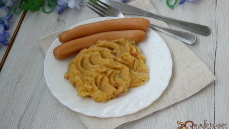 горохово-картофельное пюре с жареным луком